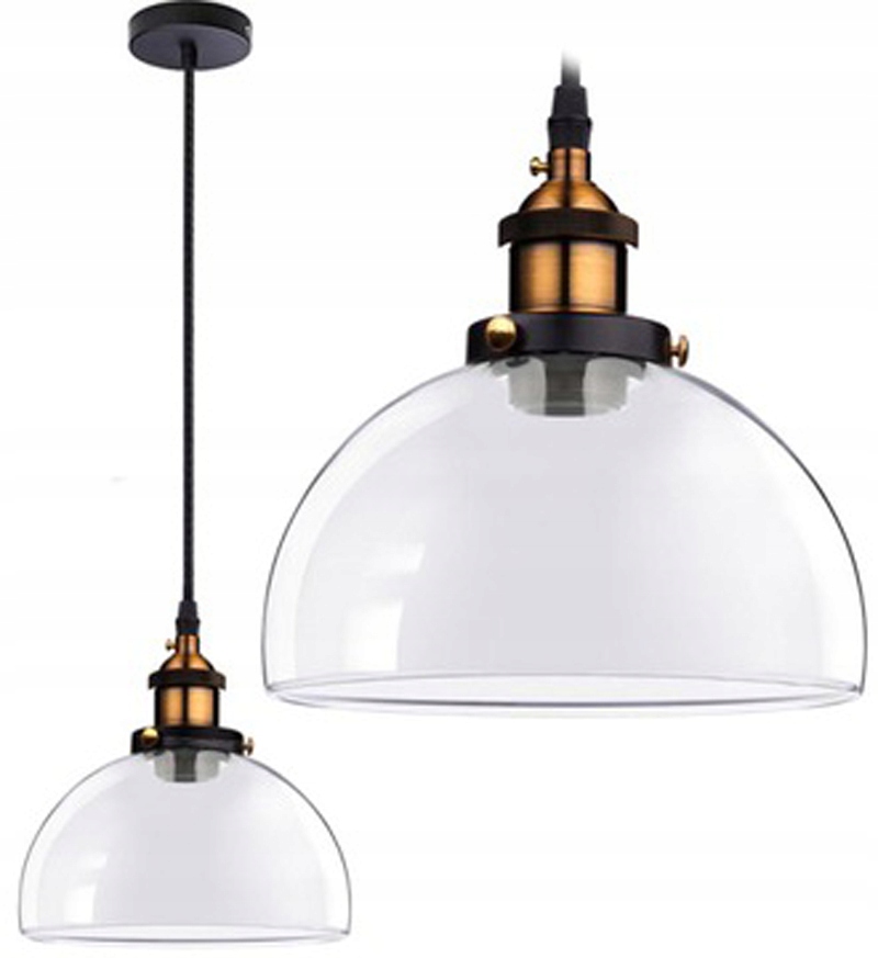 

Lampa Wisząca Szklana Loft Industrial Kolory Verto