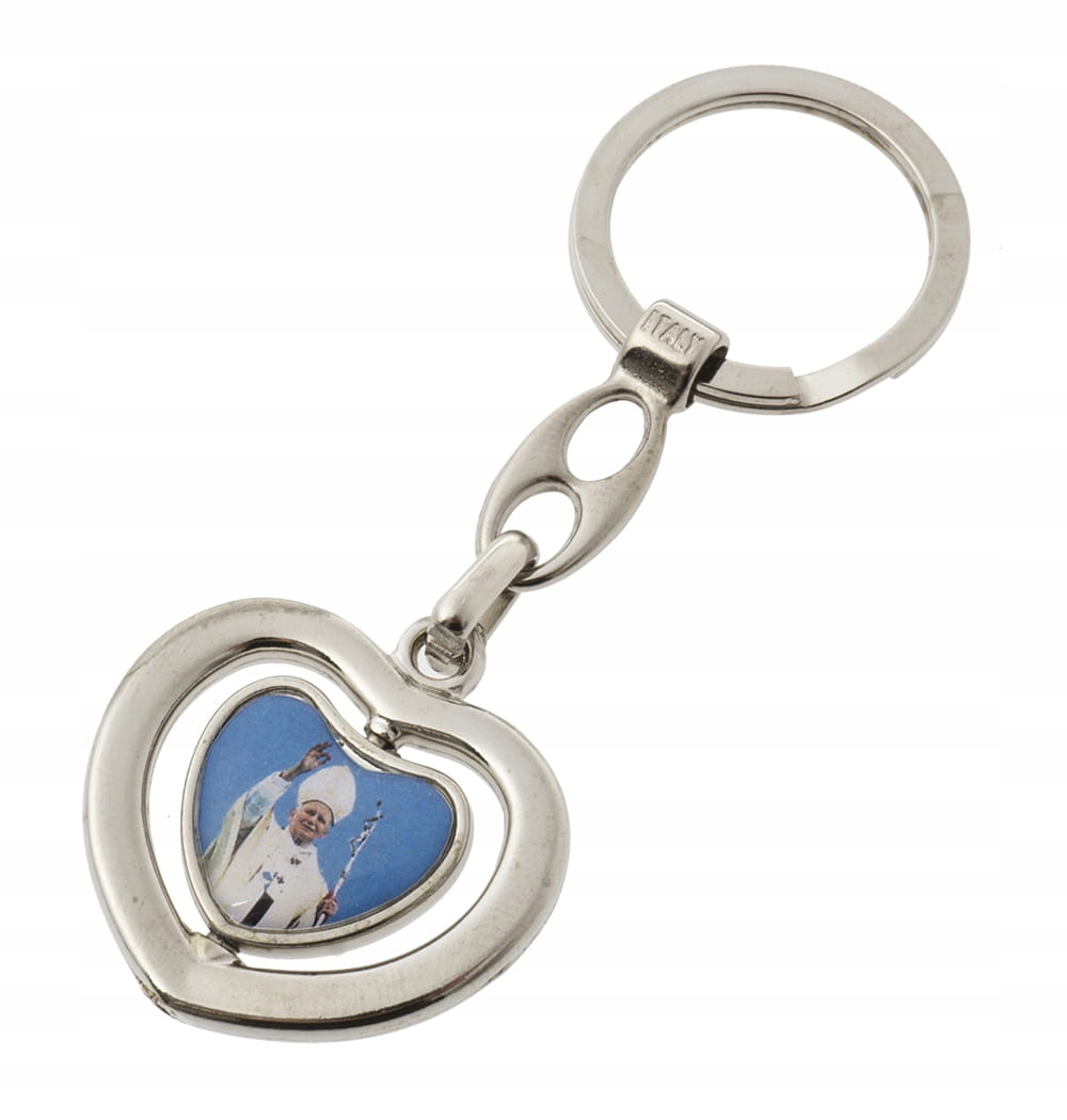 

Brelok Metalowy Ze Św. Krzysztofem I Jpii serce