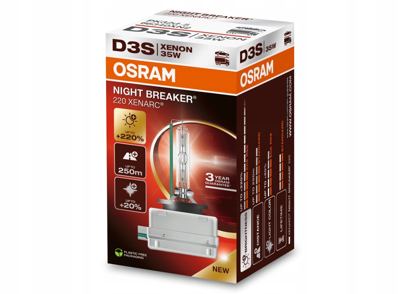 Osram Xenarc Night Breaker D3S xenónová výbojka, 35 W, PK32d-5, 1ks