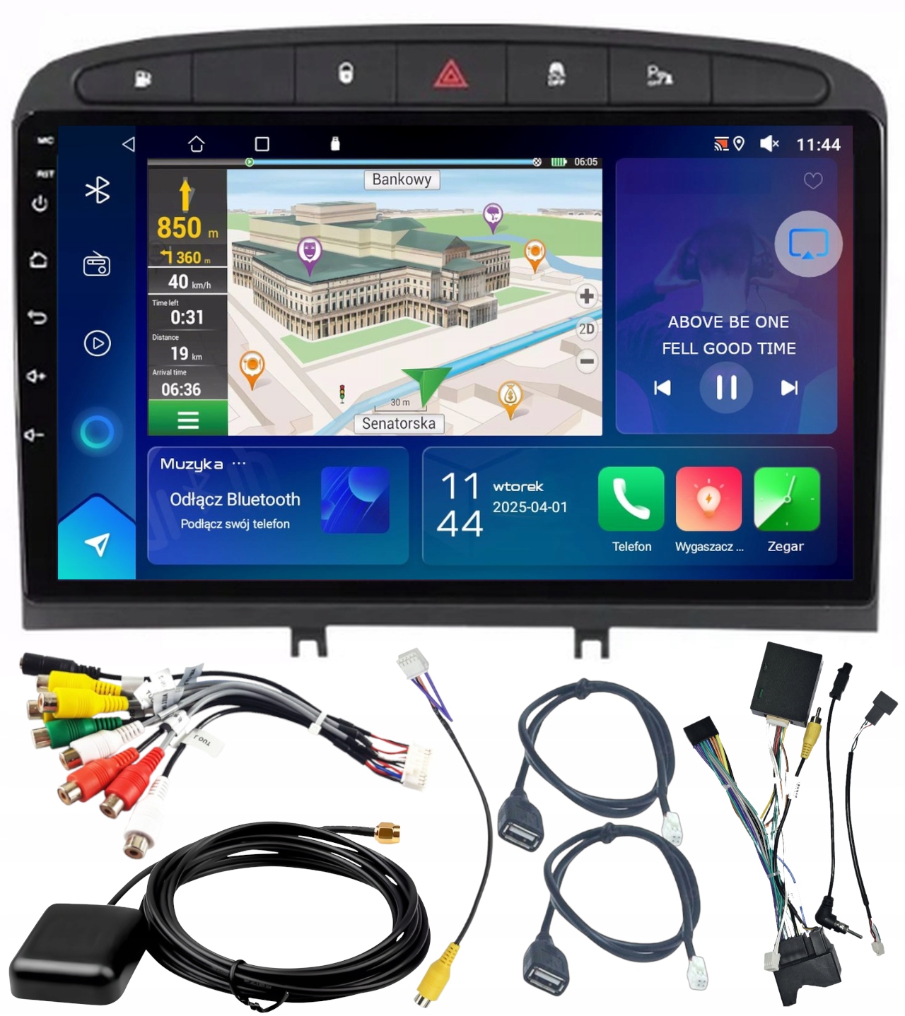 Autorádio Navigácia Gps Peugeot 308 408 Wifi Carplay Usb 2GB 64GB