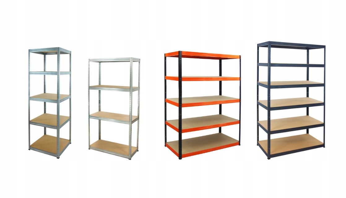 Regał metalowy 180x100x40 5 1C biały Rodzaj regałów stałe