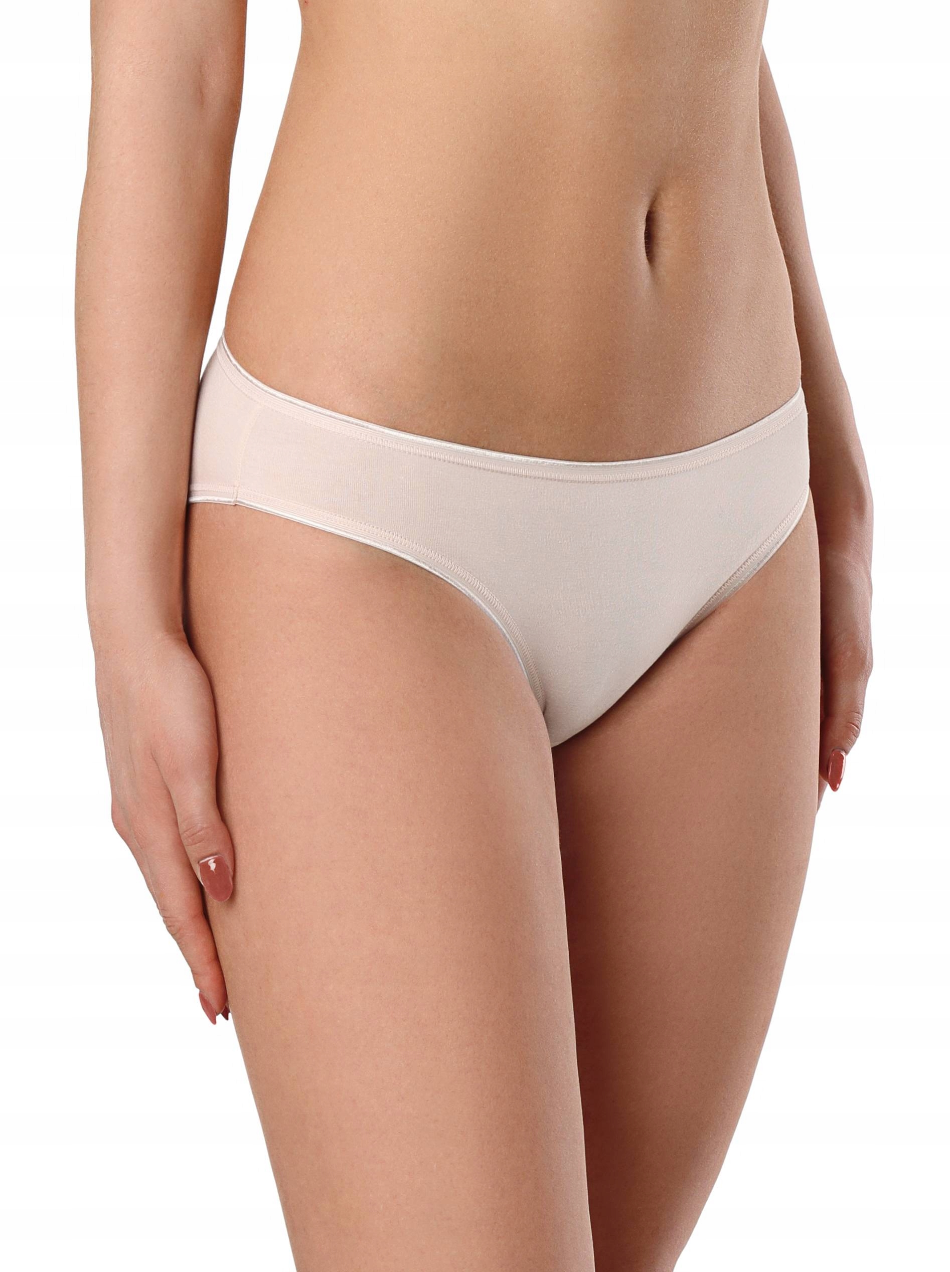 

Majtki damskie bikini bawełniane r. Xs, cieliste
