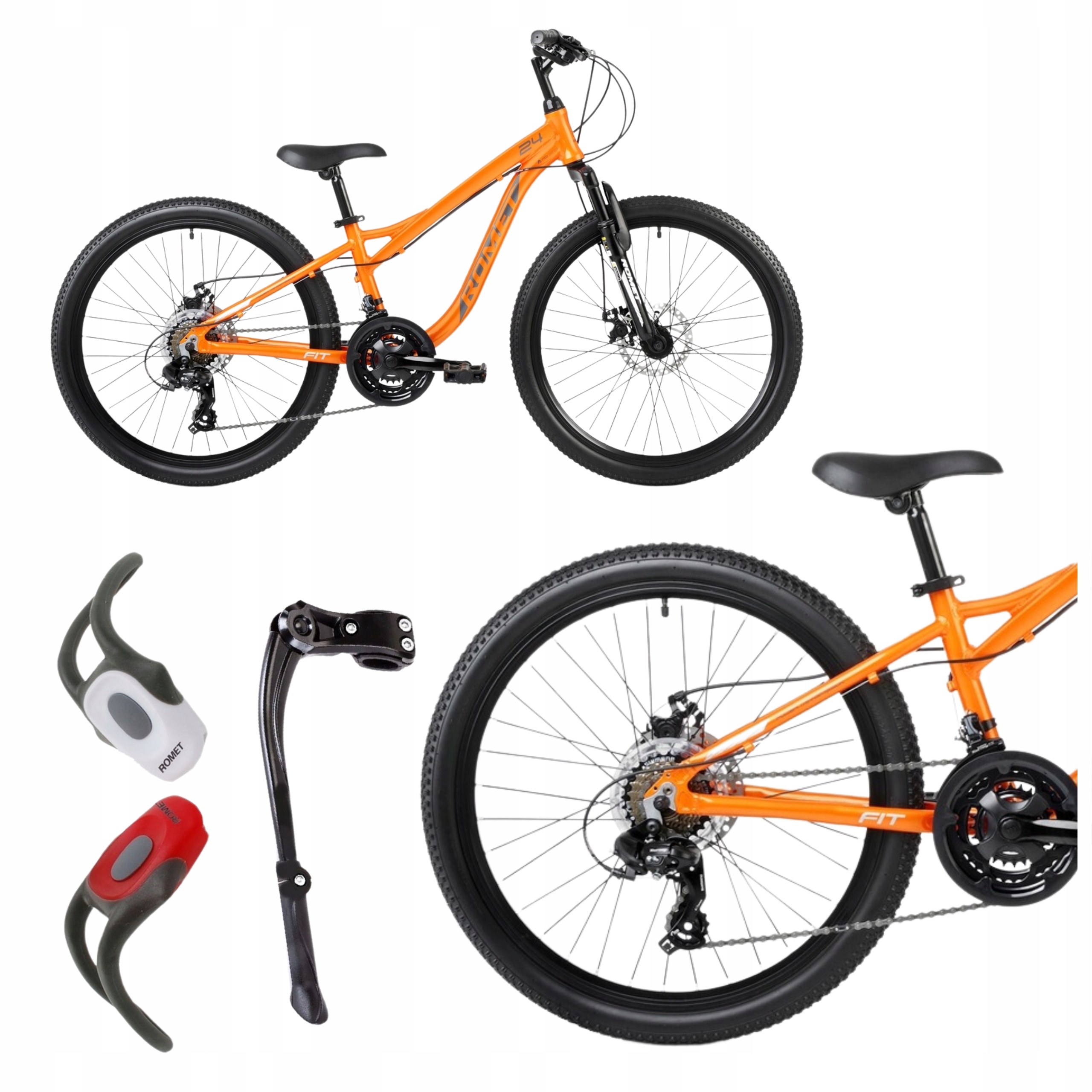 ROWER 24 ROMET RAMBLER FIT SHIMANO GÓRSKI MTB OŚWIETLENIE I STOPKA GRATIS