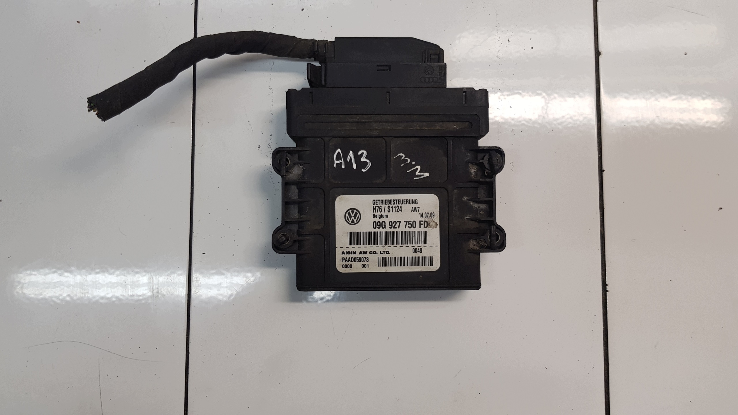VW GOLF VII Computer Bedienteil Getriebe getriebe 09G927750FD