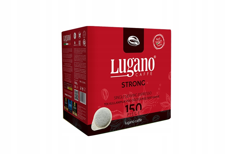 Levně Lugano Caffe Káva v sáčcích Strong Espresso Ese /150 kusů/