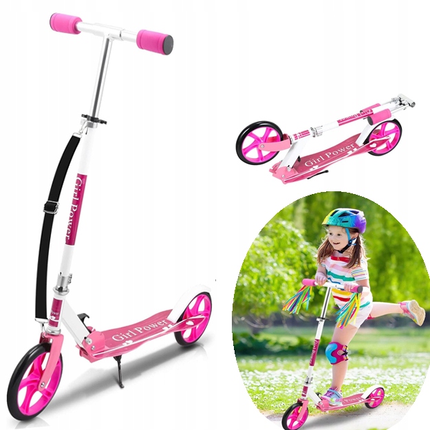 Cityroller Hulajnoga z kółkami Big Wheel i paskiem Carry dla dzieci 3+