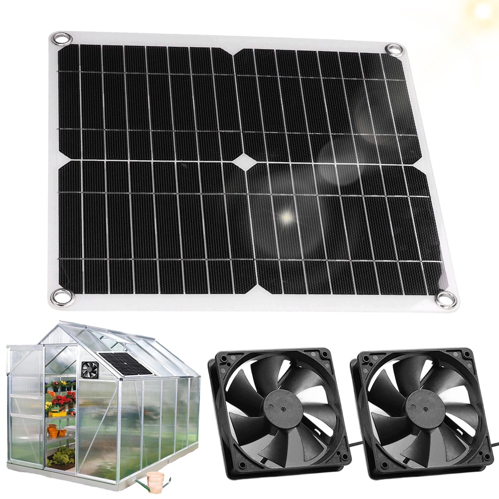 Wentylator Z Panelem Solarnym Drobiu Szklarniowego 10W Do Szklarni Szklarni