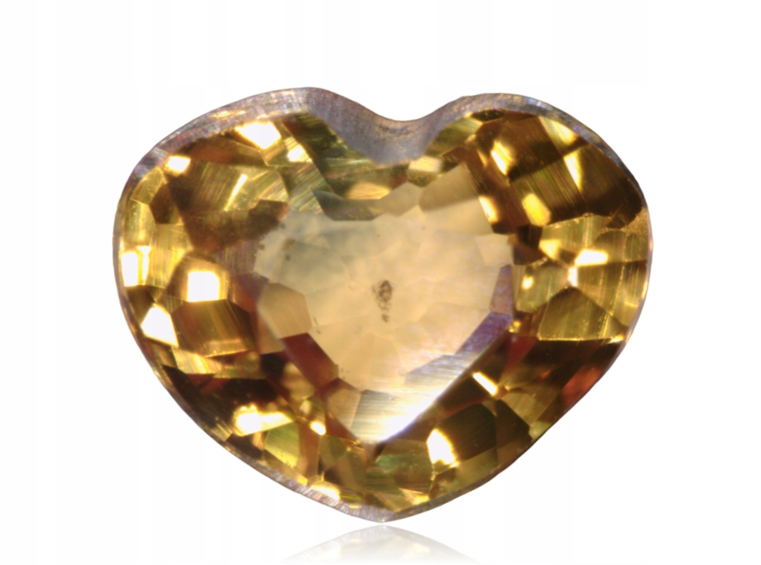 Safír 0.30ct Oranžové srdce eCertifikát Wbd