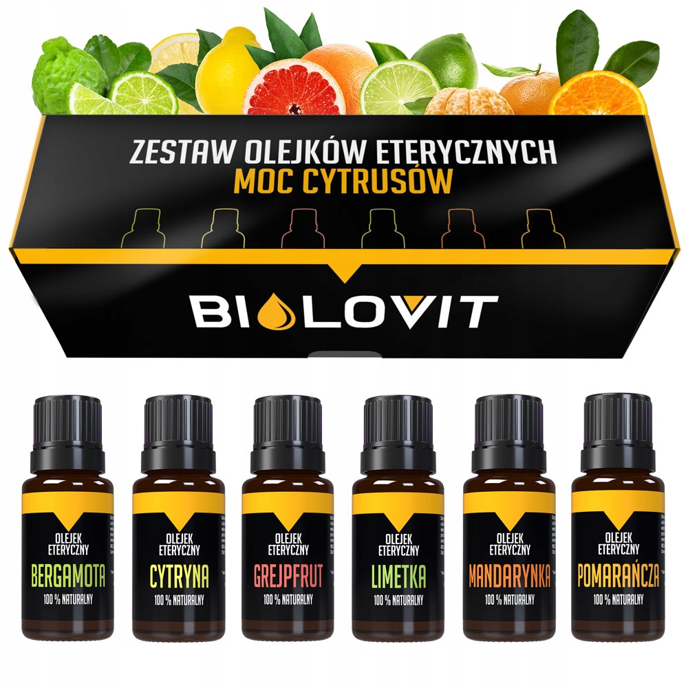 

Zestaw olejków eterycznych Moc Cytrusów Bergamota