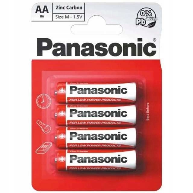 

Bateria Panasonic Red duży paluszek R6 Aa 4 szt