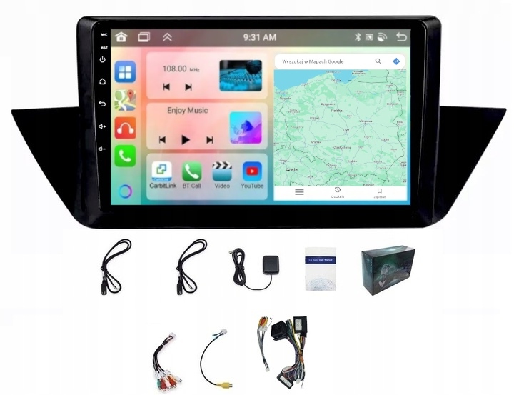 Navigační Rádio Carplay Bmw X1 2009-2015 Wifi Android 4GB 64GB