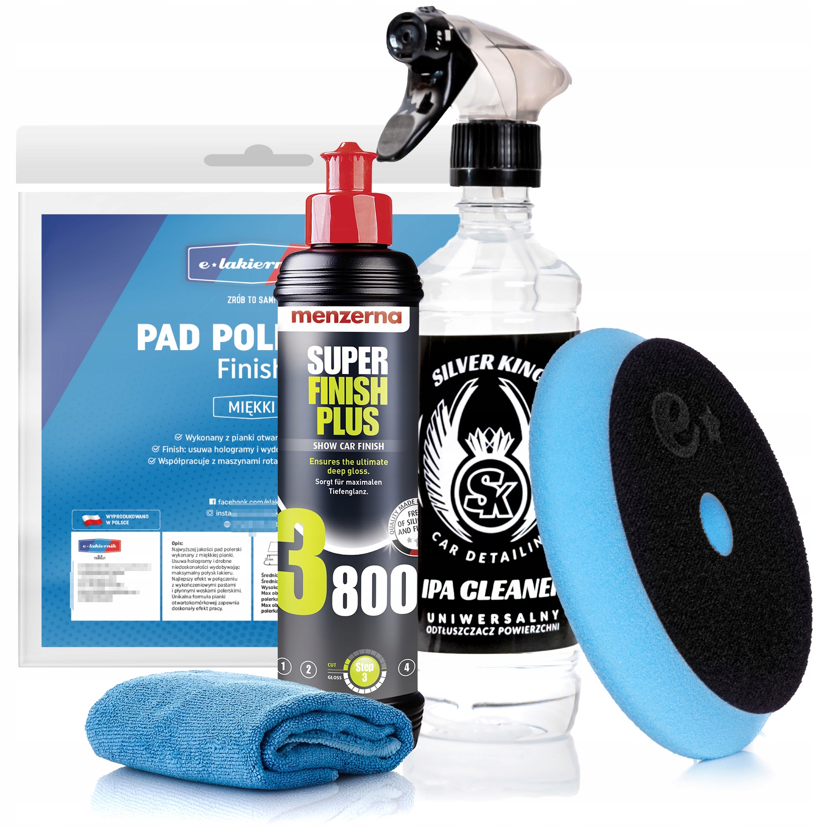 Pasta Polerska do Lakieru Menzerna SFP 3800 Pad Polerski Finish + Ipa