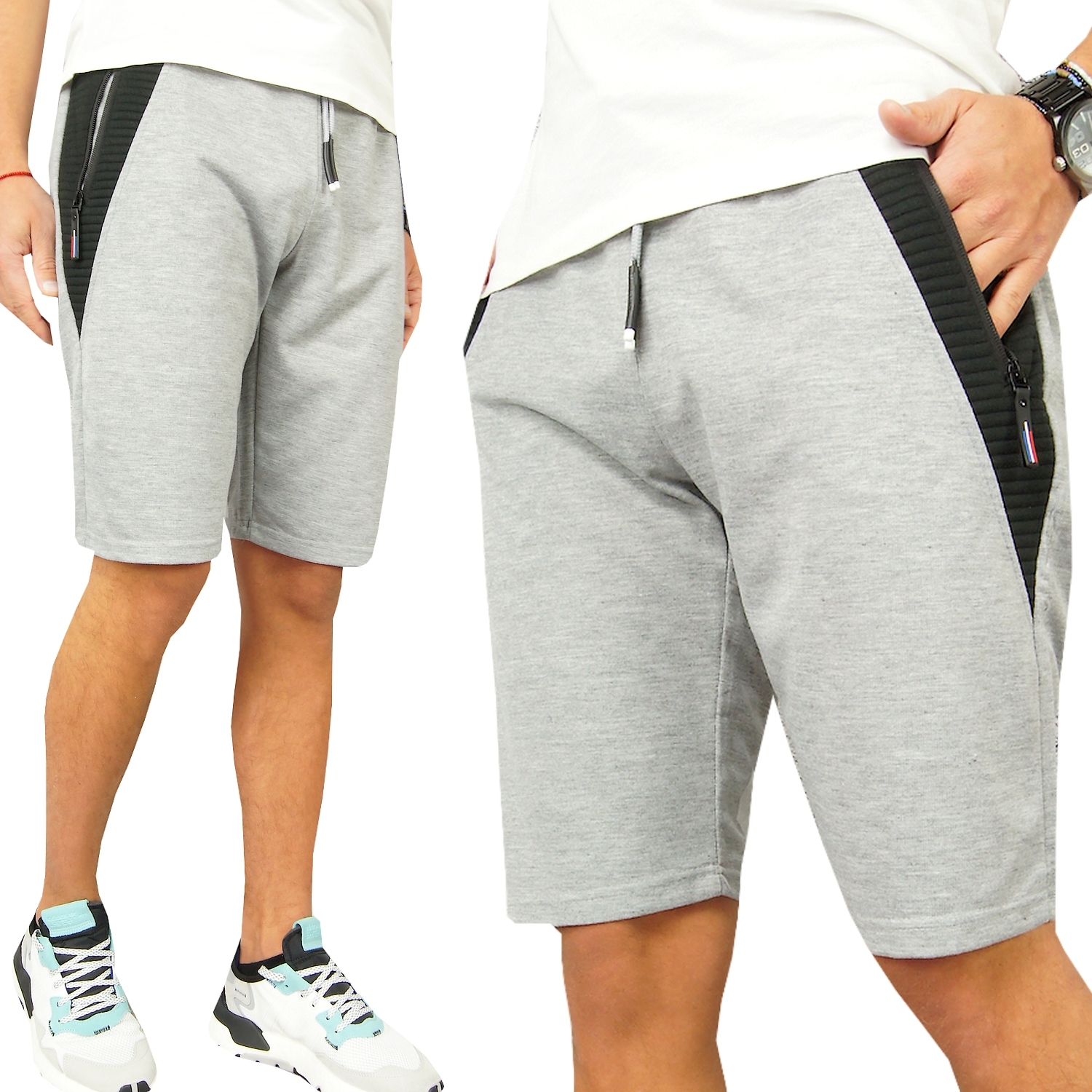 

Krótkie Spodenki Dresowe Męskie Kolory Wzory- M/L