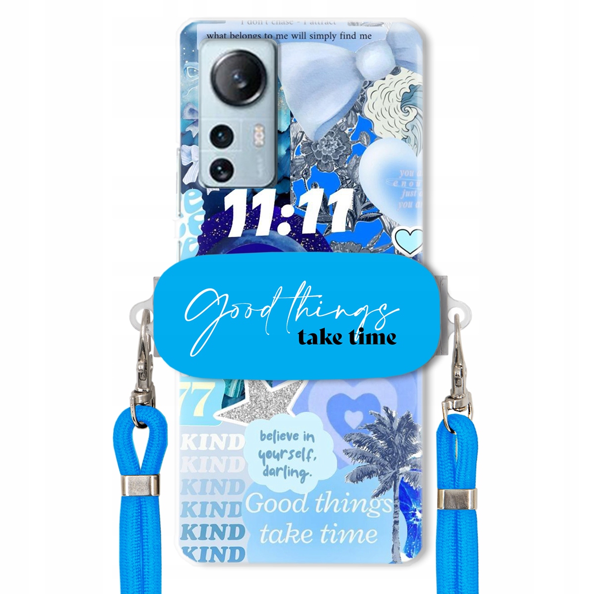 Puzdro pre Xiaomi 12 Lite Držiak Crossbody vodítko Good Things Sea Lata