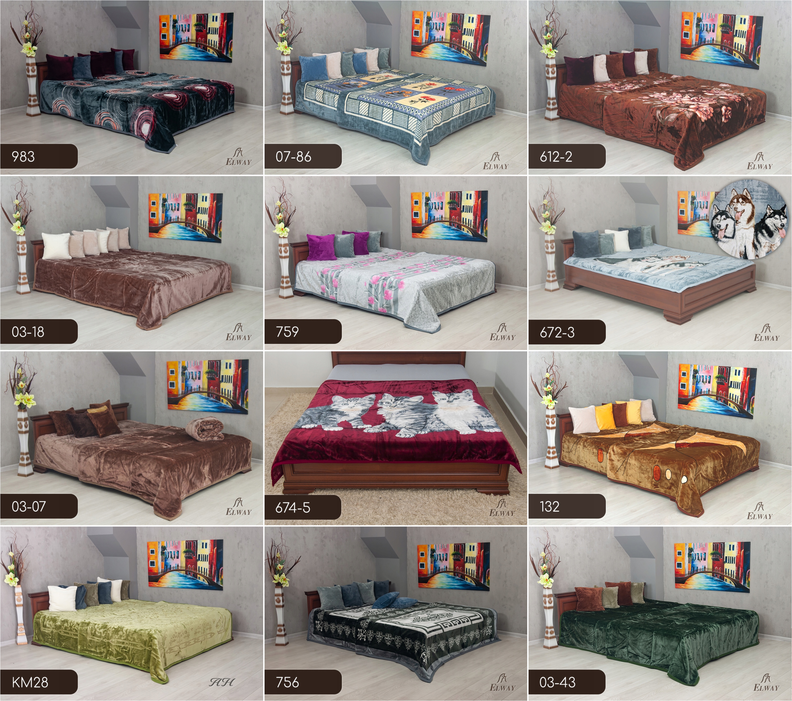 Koc narzuta 160x210 ELWAY GRUBY Szerokość produktu 160 cm