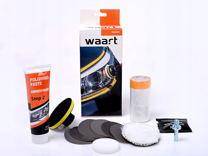 ZESTAW DO POLEROWANIA POLERKI REGENERACJI ODNOWY LAMP REFLEKTORÓW PASTA Rodzaj polerowanie lamp