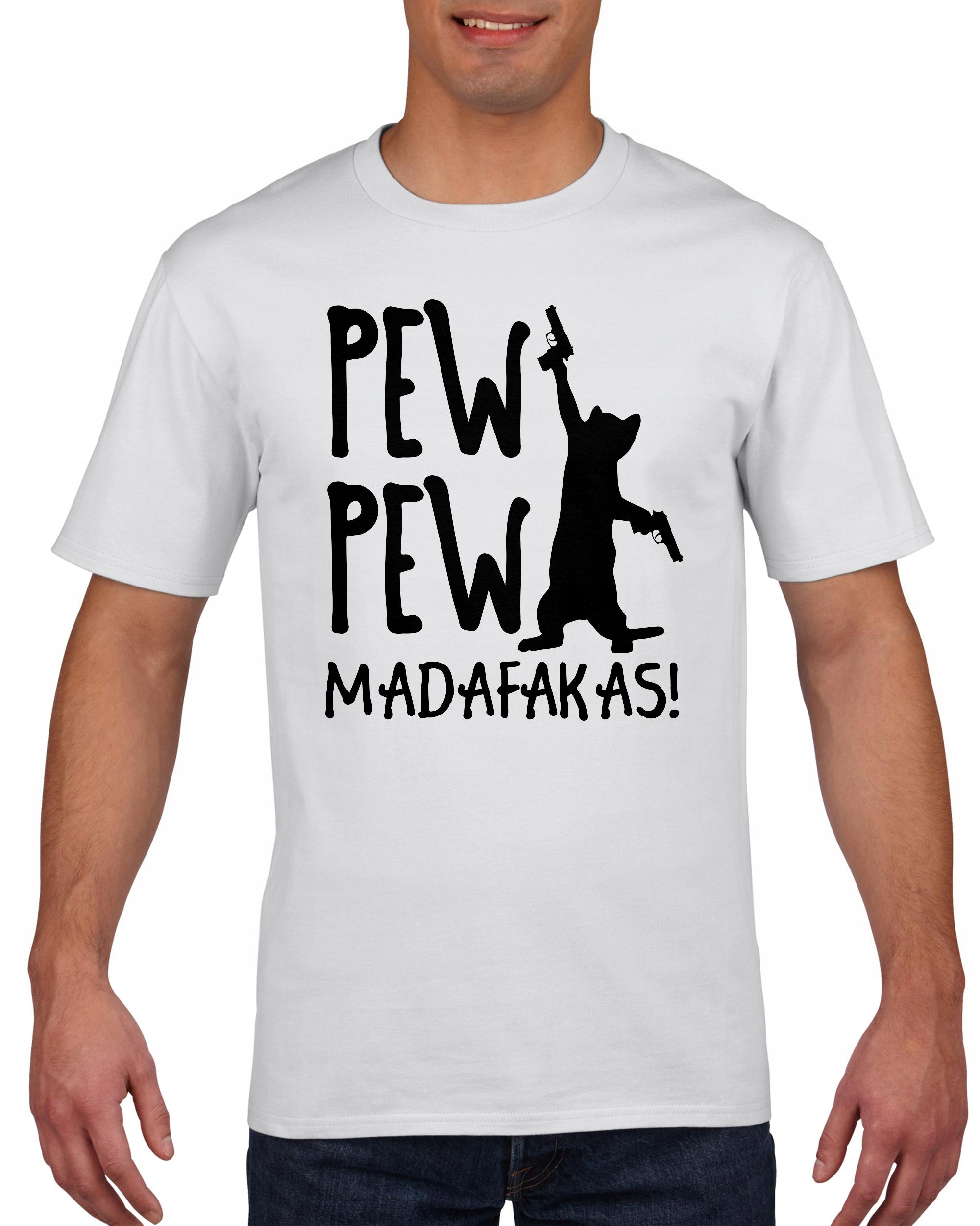 

Koszulka męska Pew Pew Madafakas Kot L