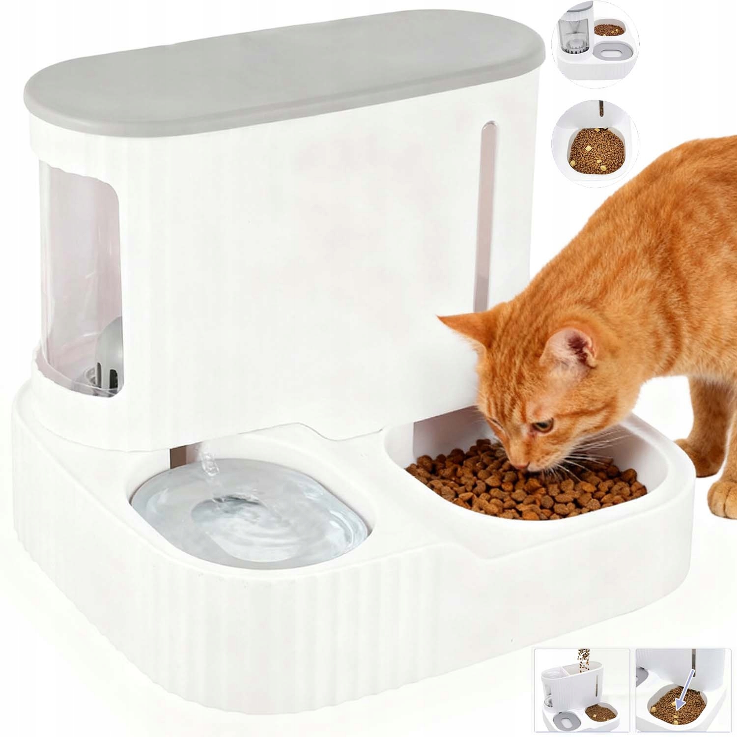 Levně Automatický Výdejník Vody A Krmiva Miska Pro Kočky A Psy Dávkovač Přenosný