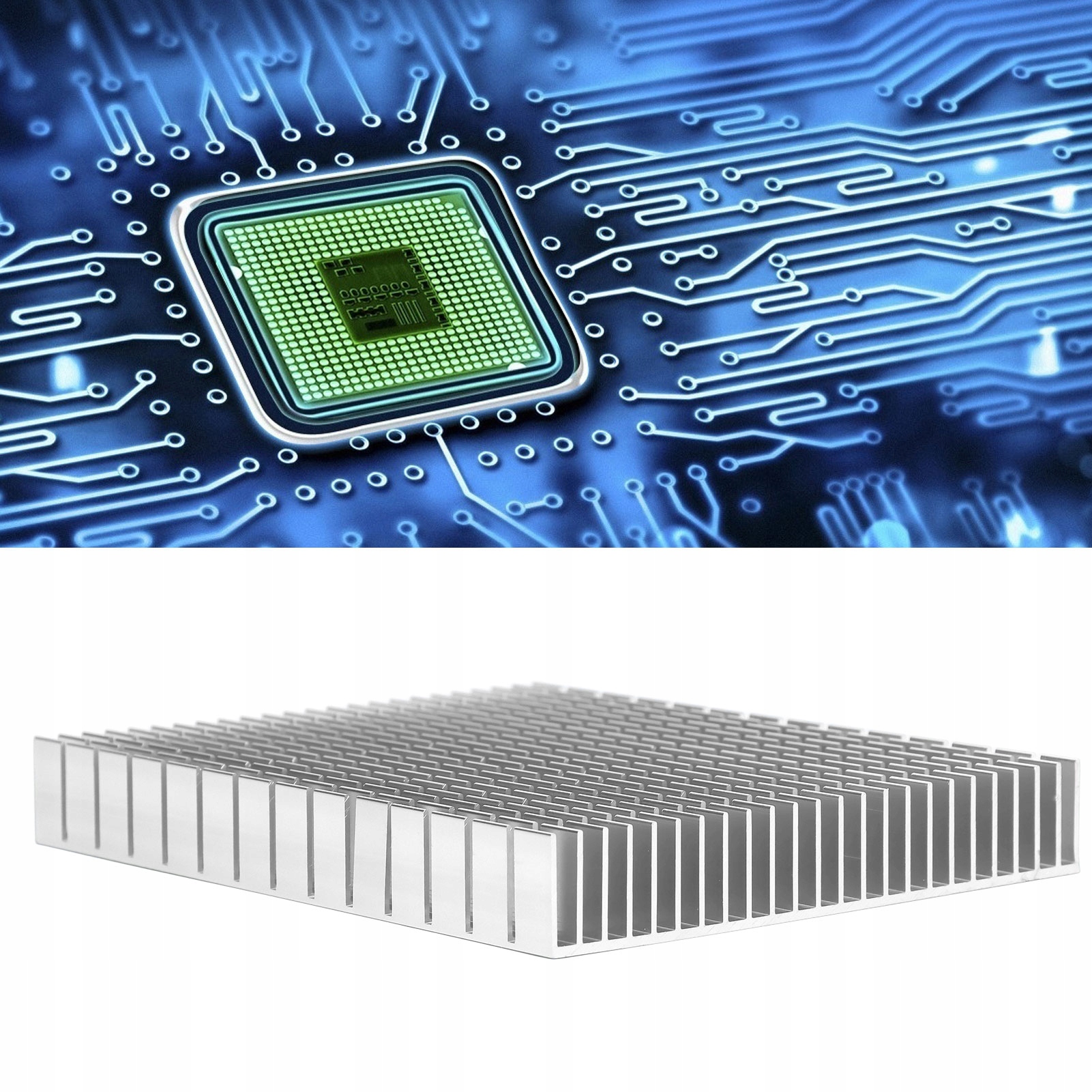 RADIATOR ALUMINIOWY BIALY 15X12X20MM Stan opakowania oryginalne