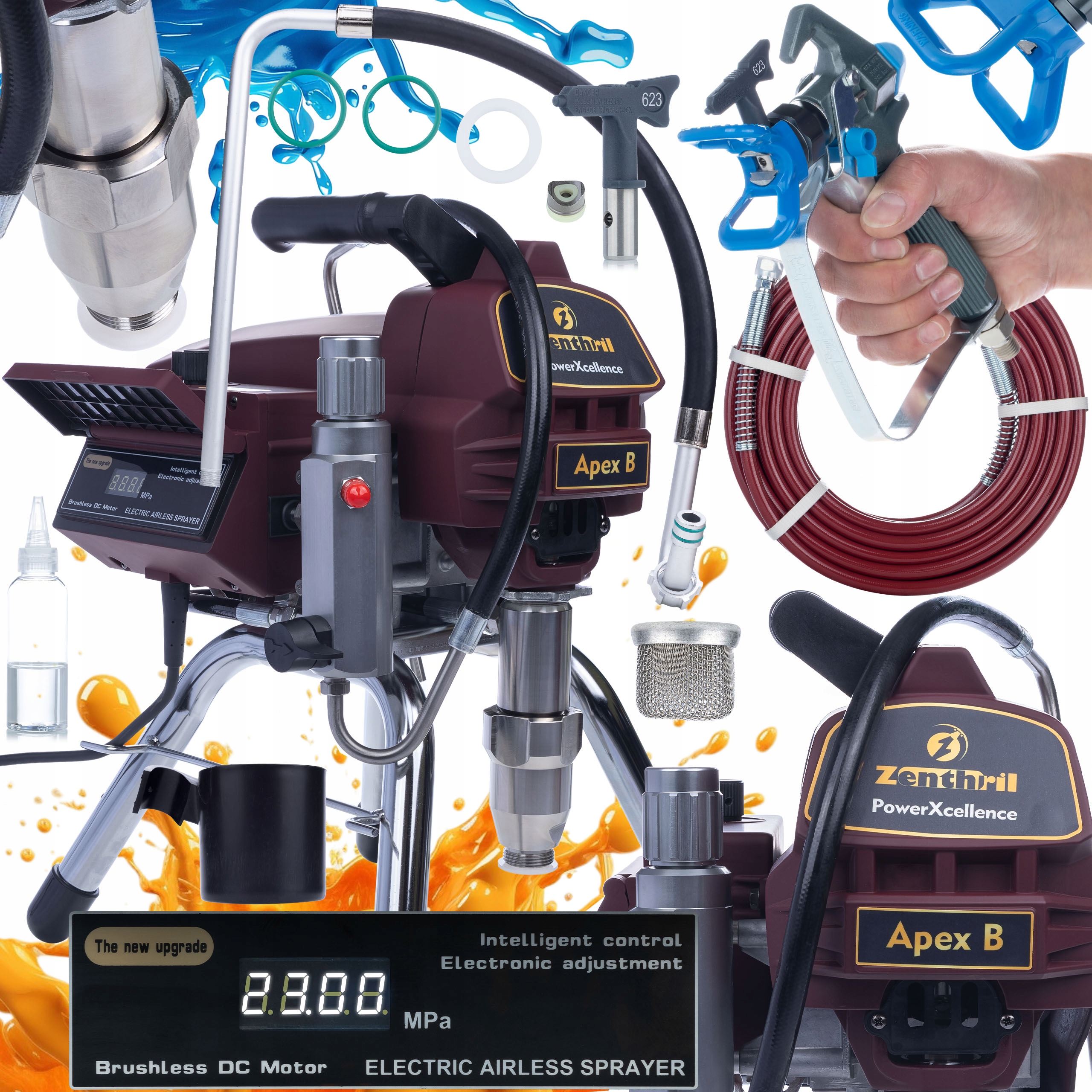 Hydrodynamický Malířský Agregát S Elektronickou Regulací Tlaku Apex