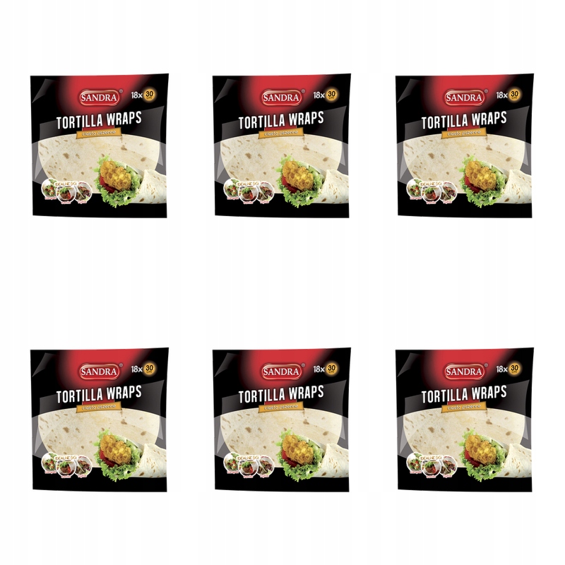 Pšeničná tortilla Sandra 1440 g/18 ksx30 cm X6