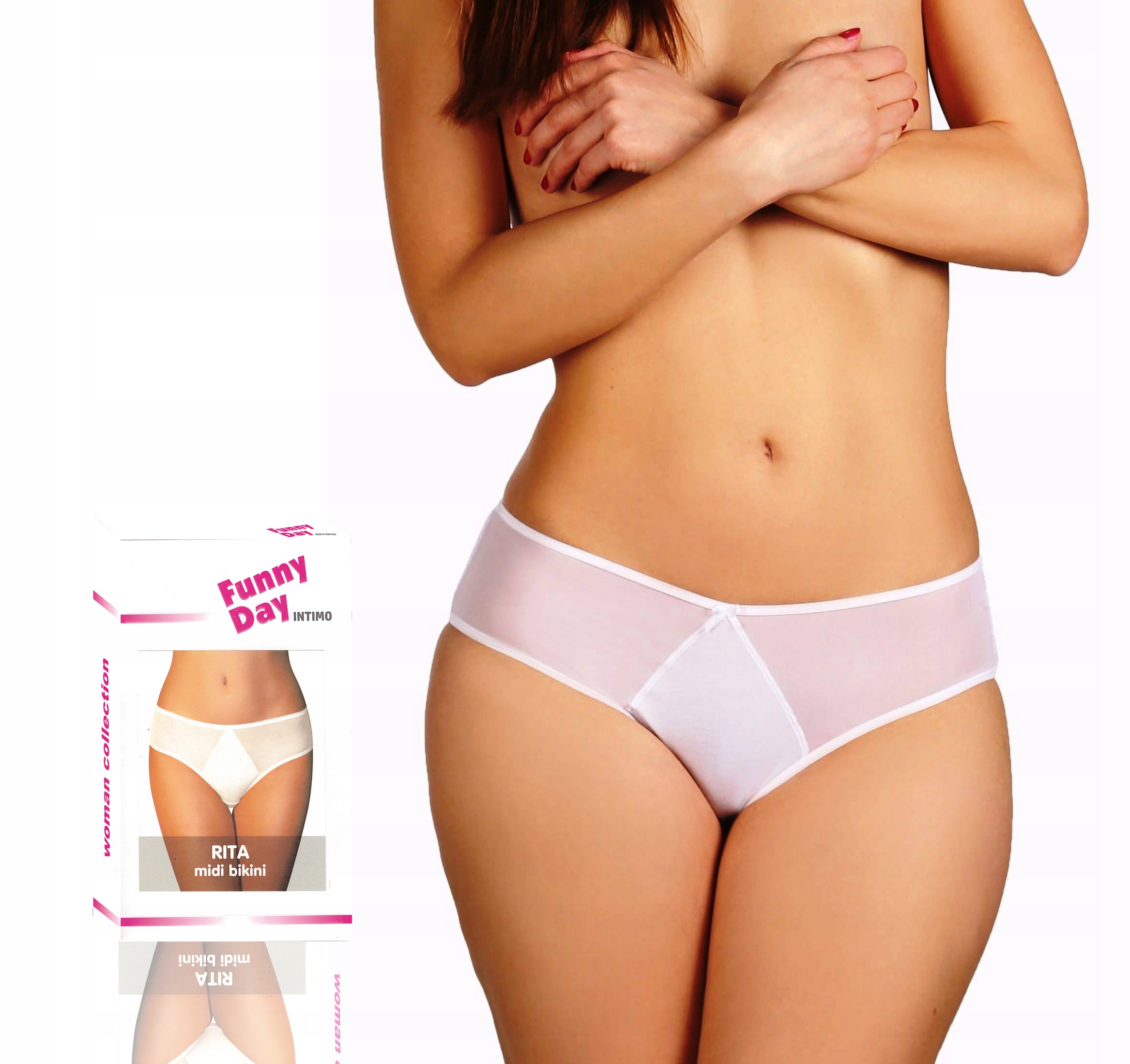 

Rita funny day MIDI Bikini białe XL