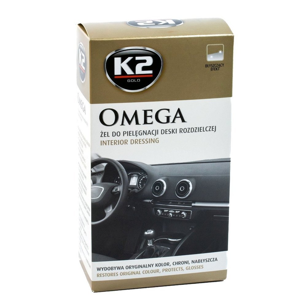 

K2 Omega Żel Do Plastików Kokpitu Gąbka Mikrofibra