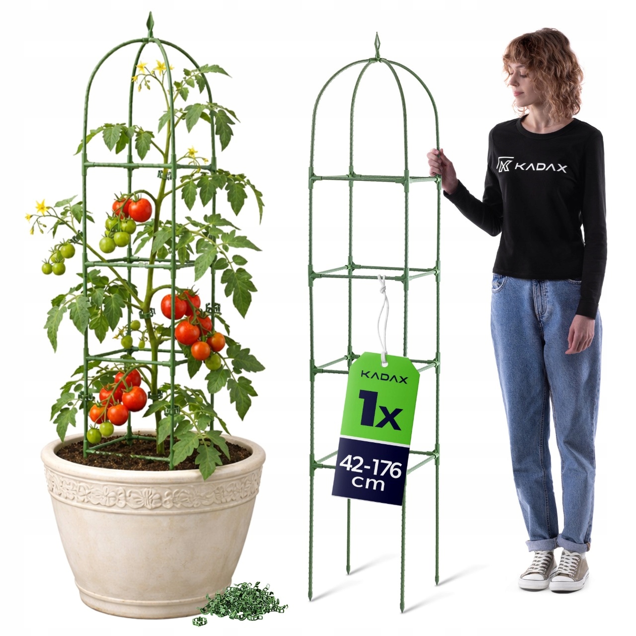 PERGOLA OGRODOWA 176 cm OBELISK PODPORA DO ROŚLIN RÓŻE HORTENSJE POMIDORY