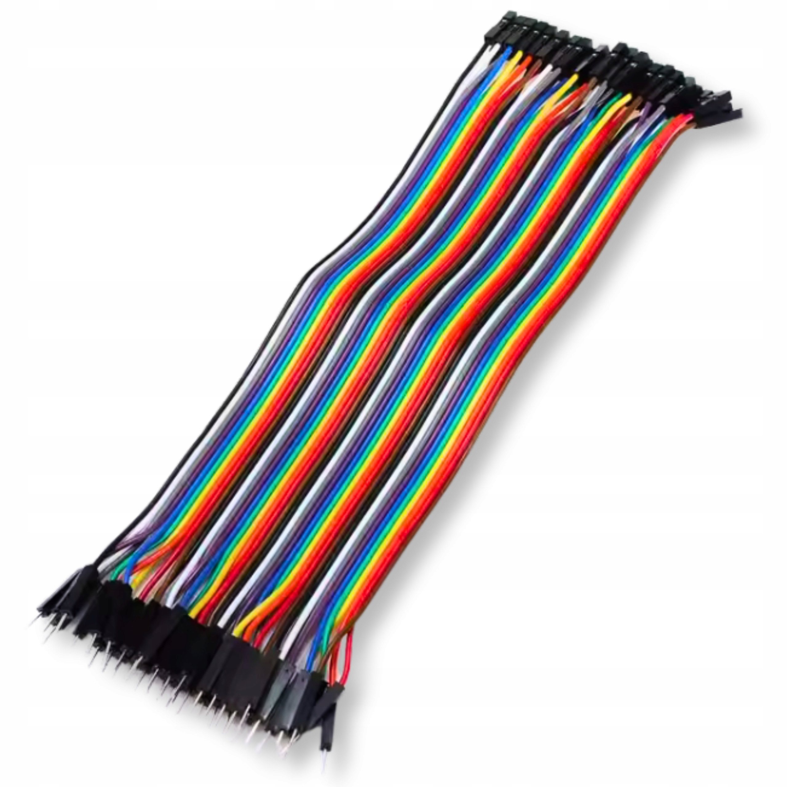 Kabel Mikrobot Przewody 40szt - 30 cm zwrotki Męsko - Żeńskie