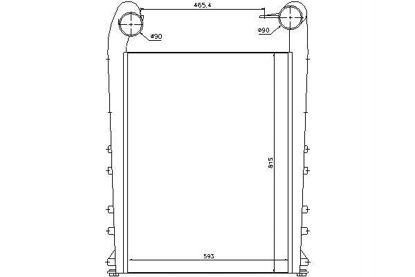INTERCOOLER RVI MAGNUM PREMIUM 2 DXI11/DXI12/DXI13 Producent części Nissens