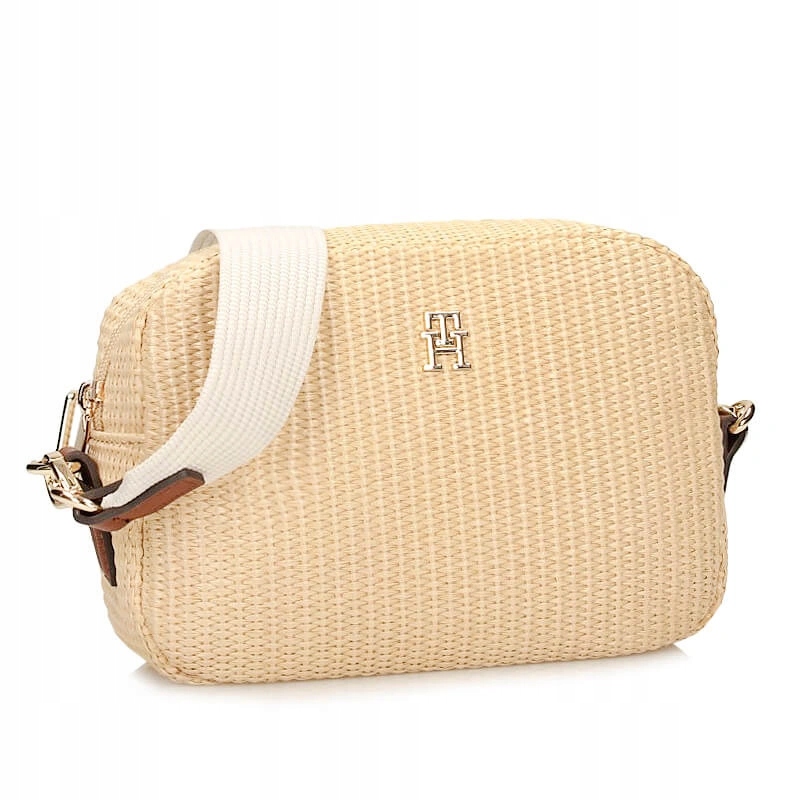 Dámská kabelka Tommy Hilfiger AW0AW18525 0F4 Popette Camera Bag Raffia