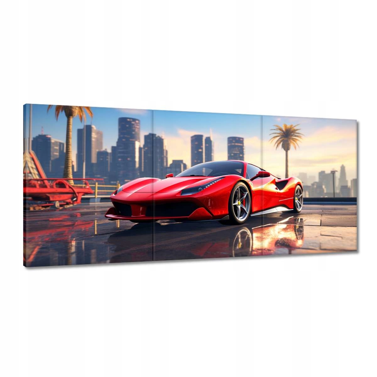 Obrazy 150x70 Červené Ferrari