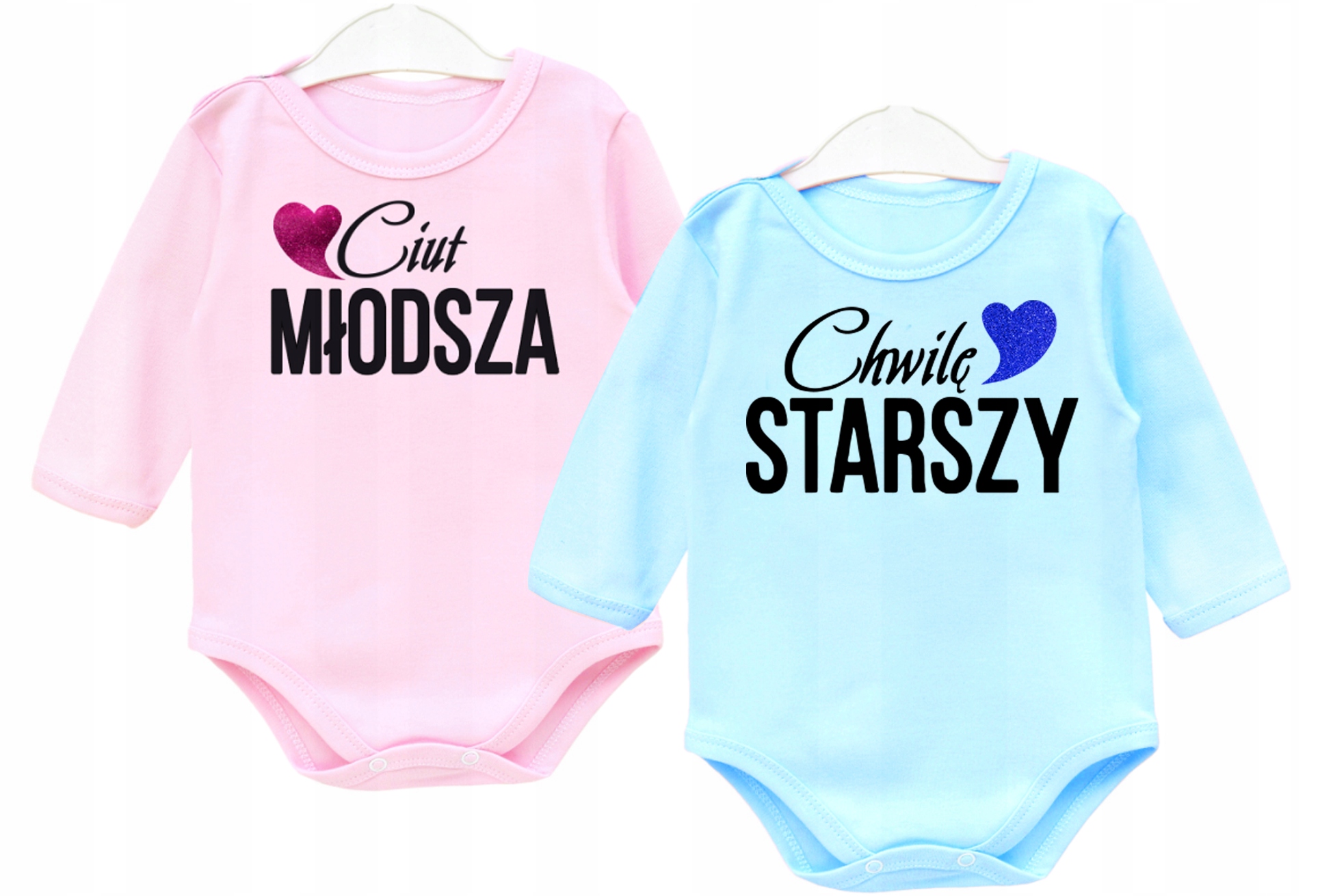 

Zestaw body dł. rękaw dla bliźniaków r.74