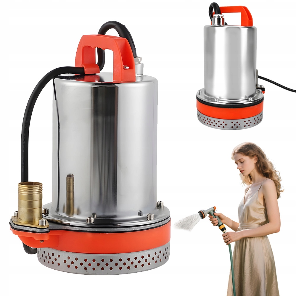 Ponorná Pumpa 12V 180W 3000L H Měděný Motor Pro Akvakulturu