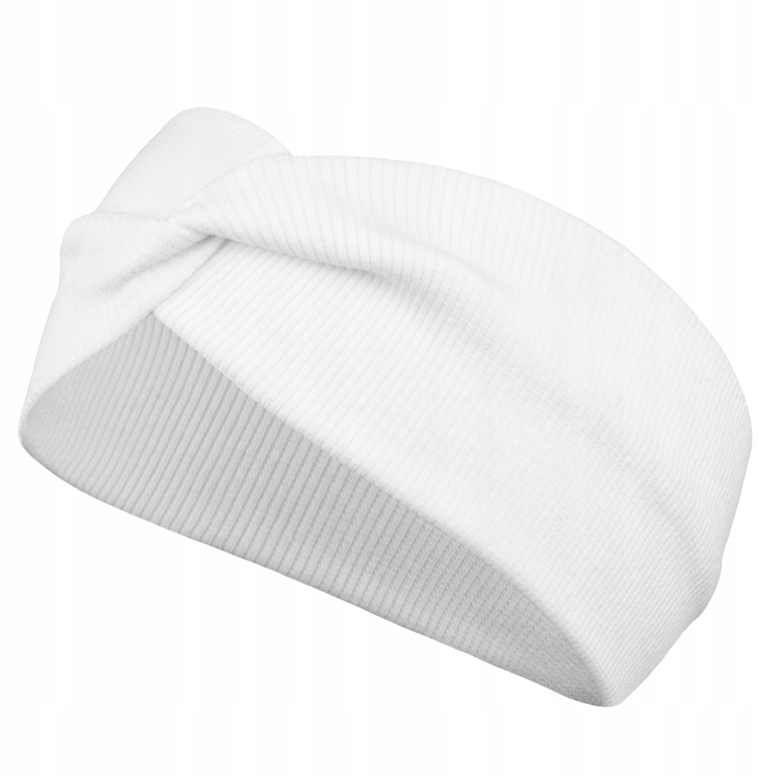 

Dziecięca opaska przeplatana twist 34-44 cm biała