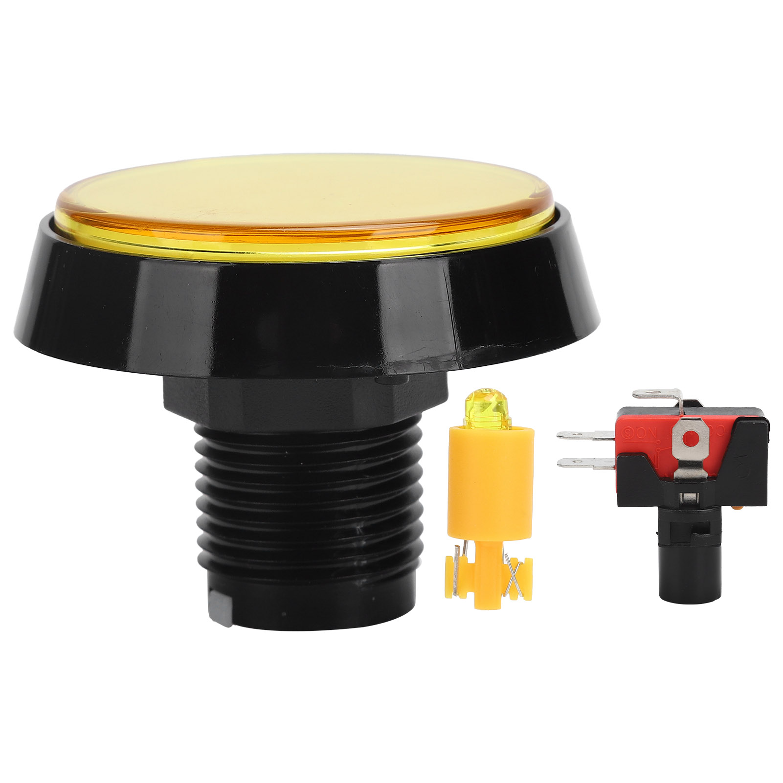 60mm duży okrągły płaski przycisk z diodą LED