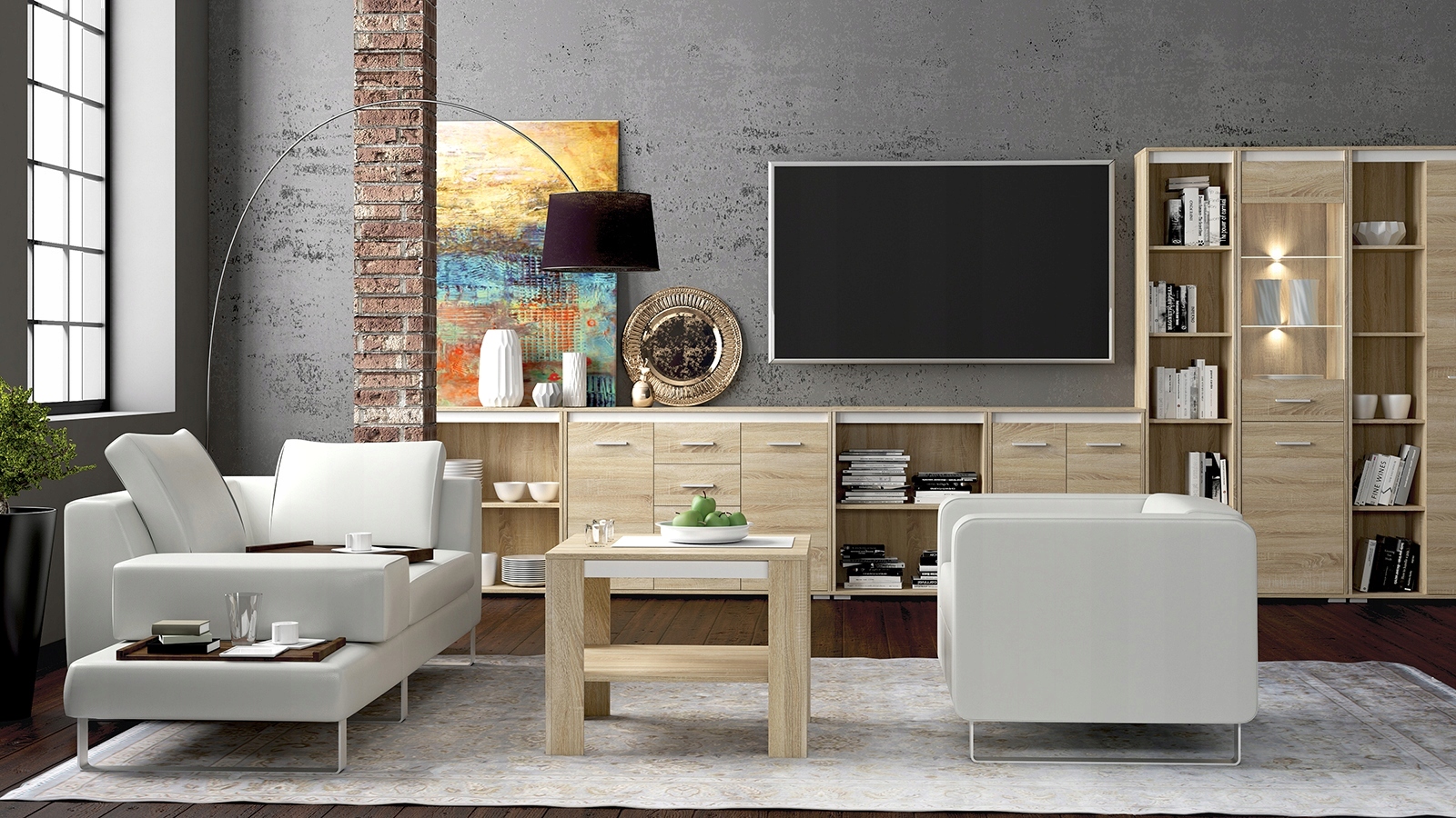 AVO 05 WITRYNA SONOMA JASNA ANTRACYT ML +GRATIS Typ stojąca