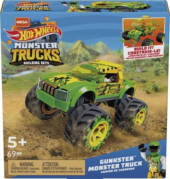 

HDJ94 Hot Wheels Monster Trucks Gunkster HHW80