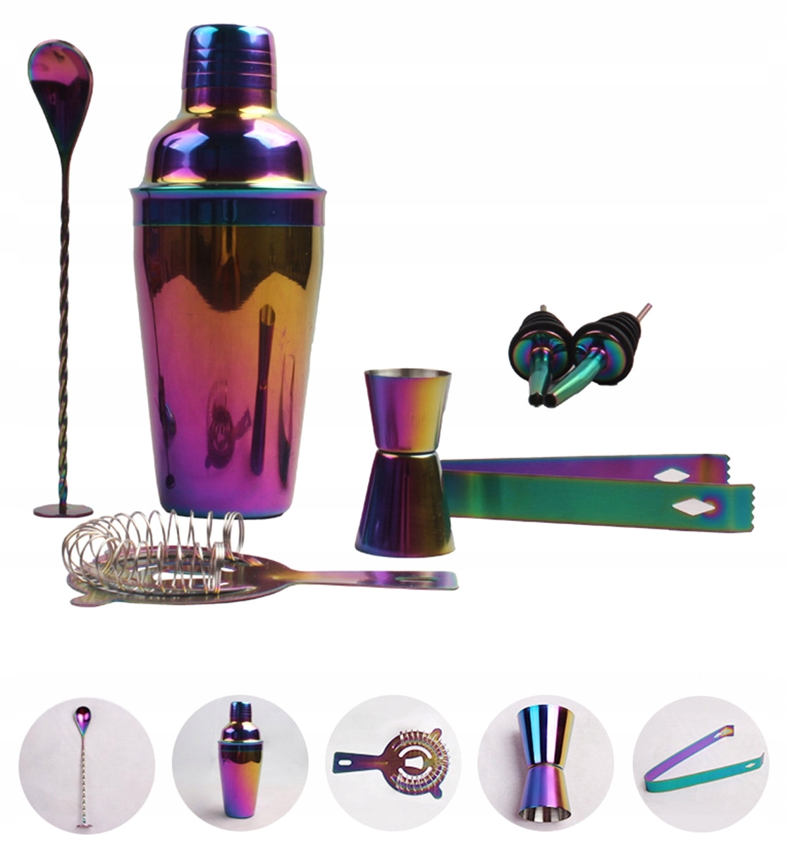 Zestaw barmana 8 elementów drink bar -grawer Kod producenta 3333333139