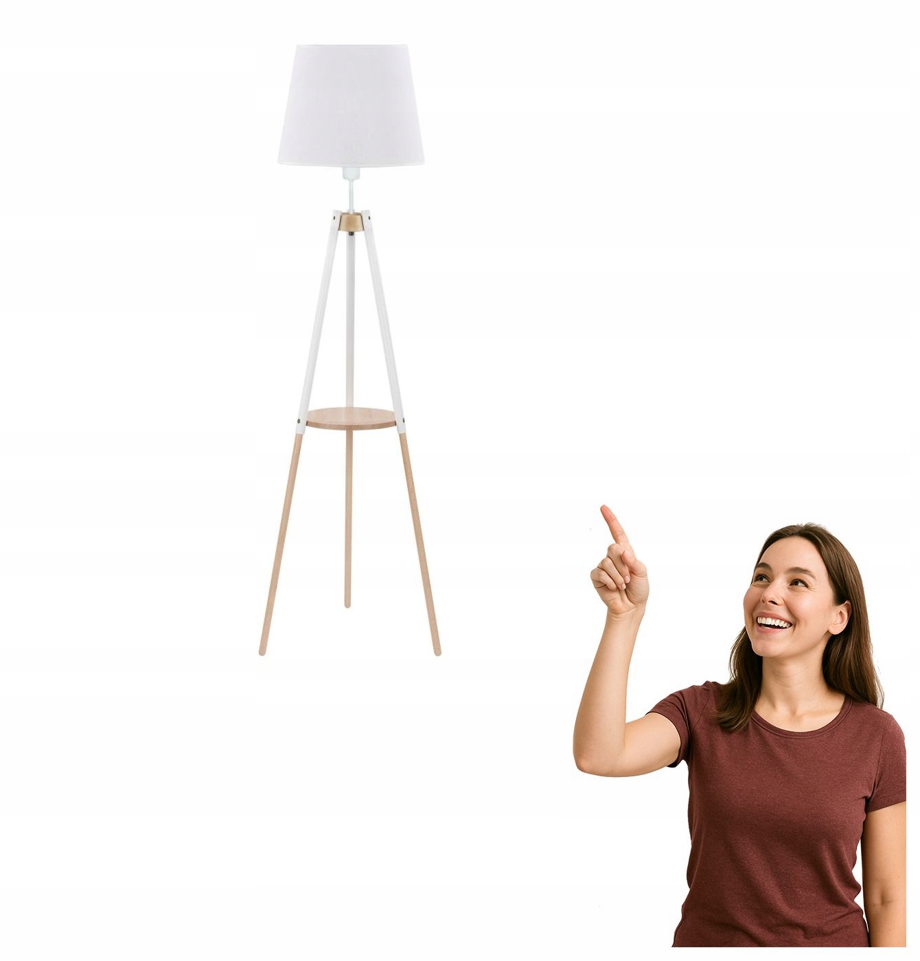 Podlahová lampa Vaio White 698 Tk Lighting