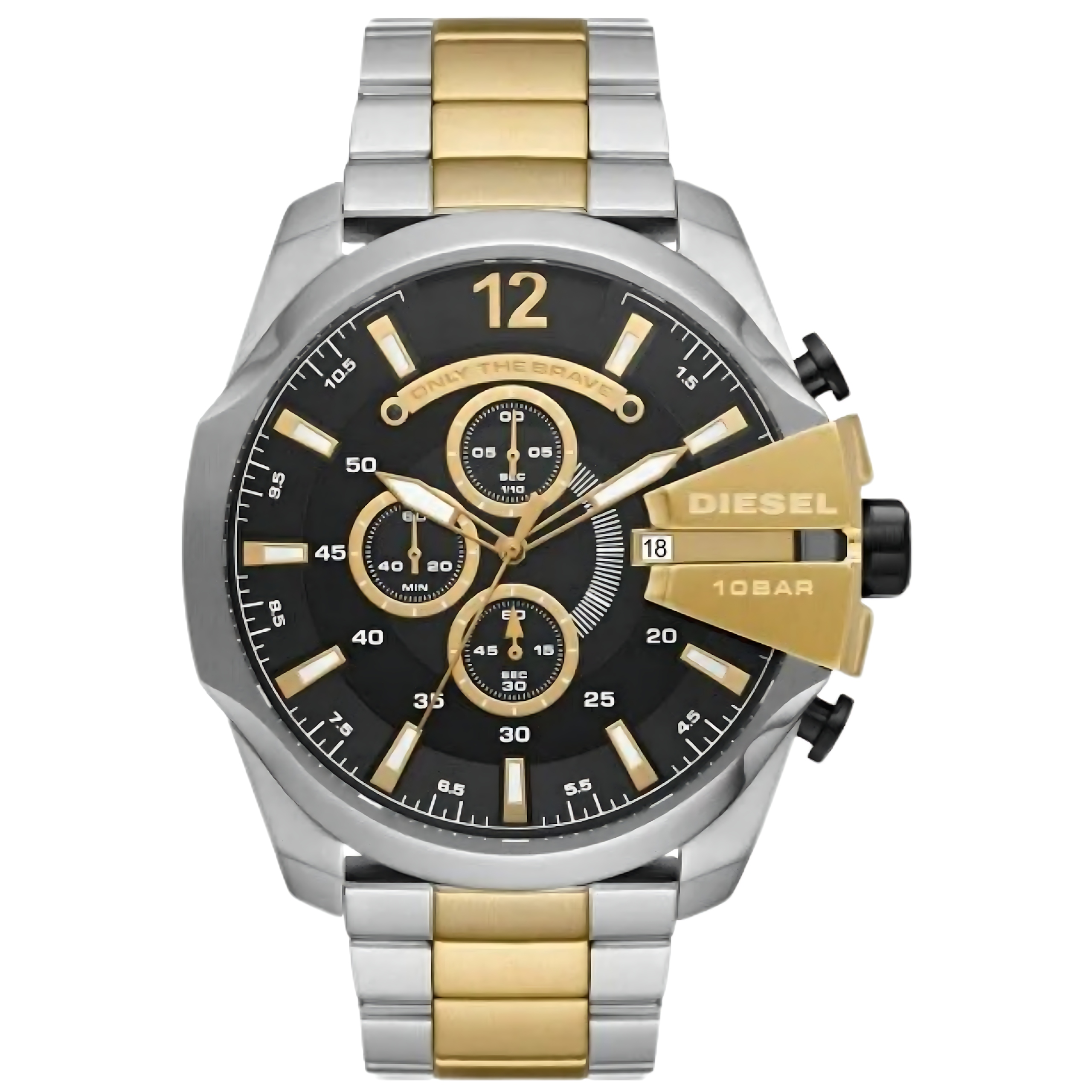 Pánské Hodinky Diesel DZ4581 Chief Zlatý Stříbrný Chronograf WR100 Box