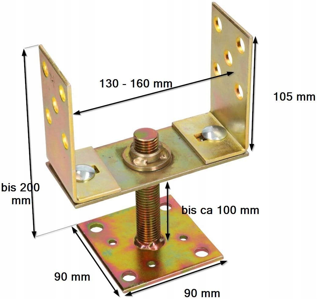 PODSTAWA SŁUPA PRZYKRĘCANA WSPORNIK KOTWA STOPKĄ Rodzaj podstawa słupa