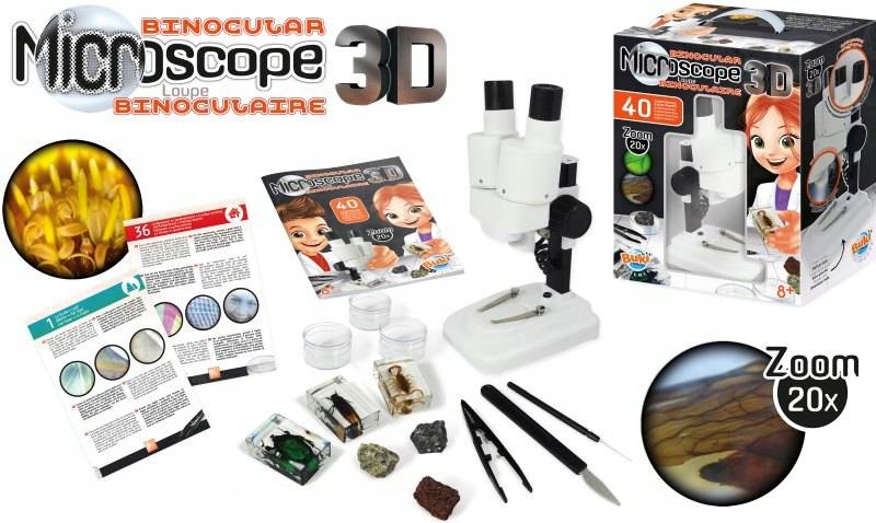 Mikroskop dwuokularowy 40 doświadczeń Buki Bohater / Bajka brak