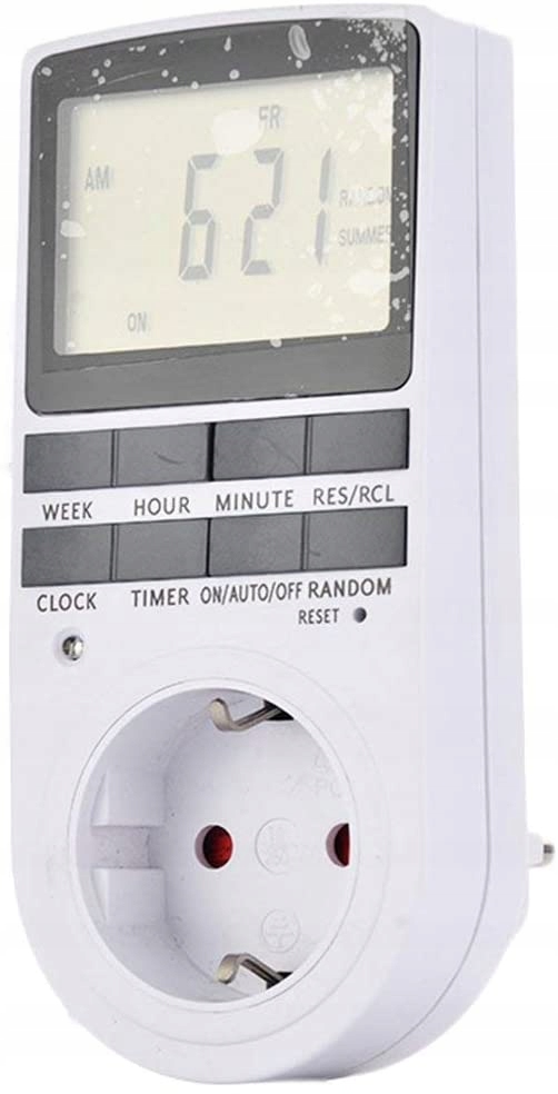 PROGRAMATOR CZASOWY TIMER WŁĄCZNIK WYŁĄCZNIK PRĄDU ENERGOOSZCZĘDNY CYFROWY Rodzaj programator czasowy
