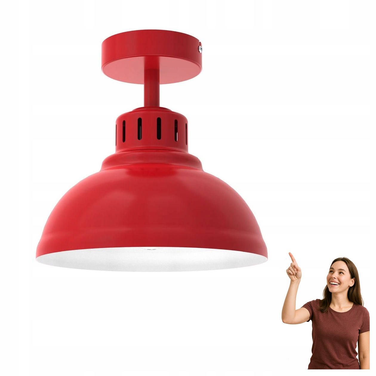 Červená stropní svítidlo Sven 9223 Luminex