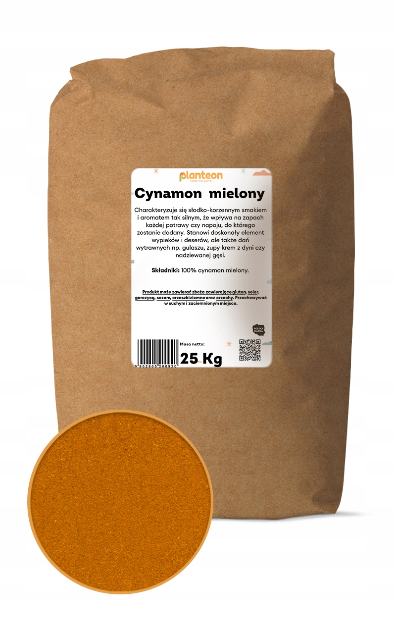 Levně Mletá skořice 25 kg na dezerty, nápoje, zdobení koláčů, přísady do pokrmů