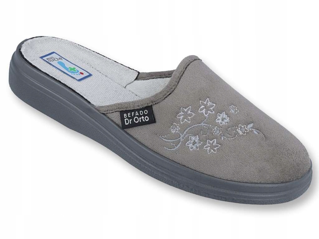 Kapcie damskie r.41 popiel Dr Orto 132D010