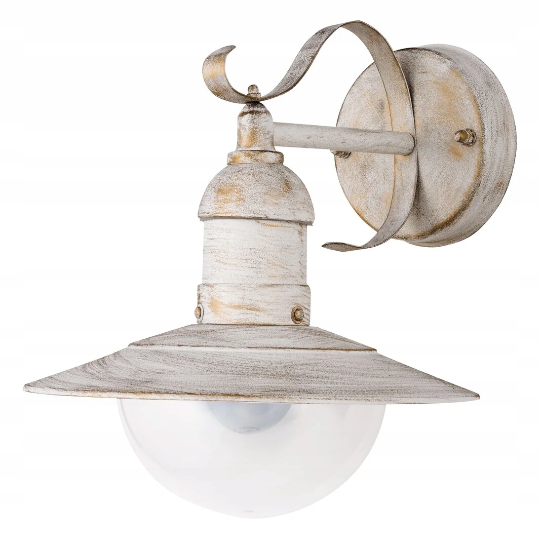 Venkovní provensálské nástěnné svítidlo 1xE27 Oslo bílý antik 8681 Rabalux