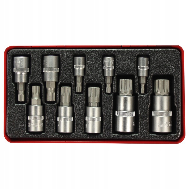 Zestaw nasadek SPLINE M4-M18 10 elementów Kod producenta MGS01910