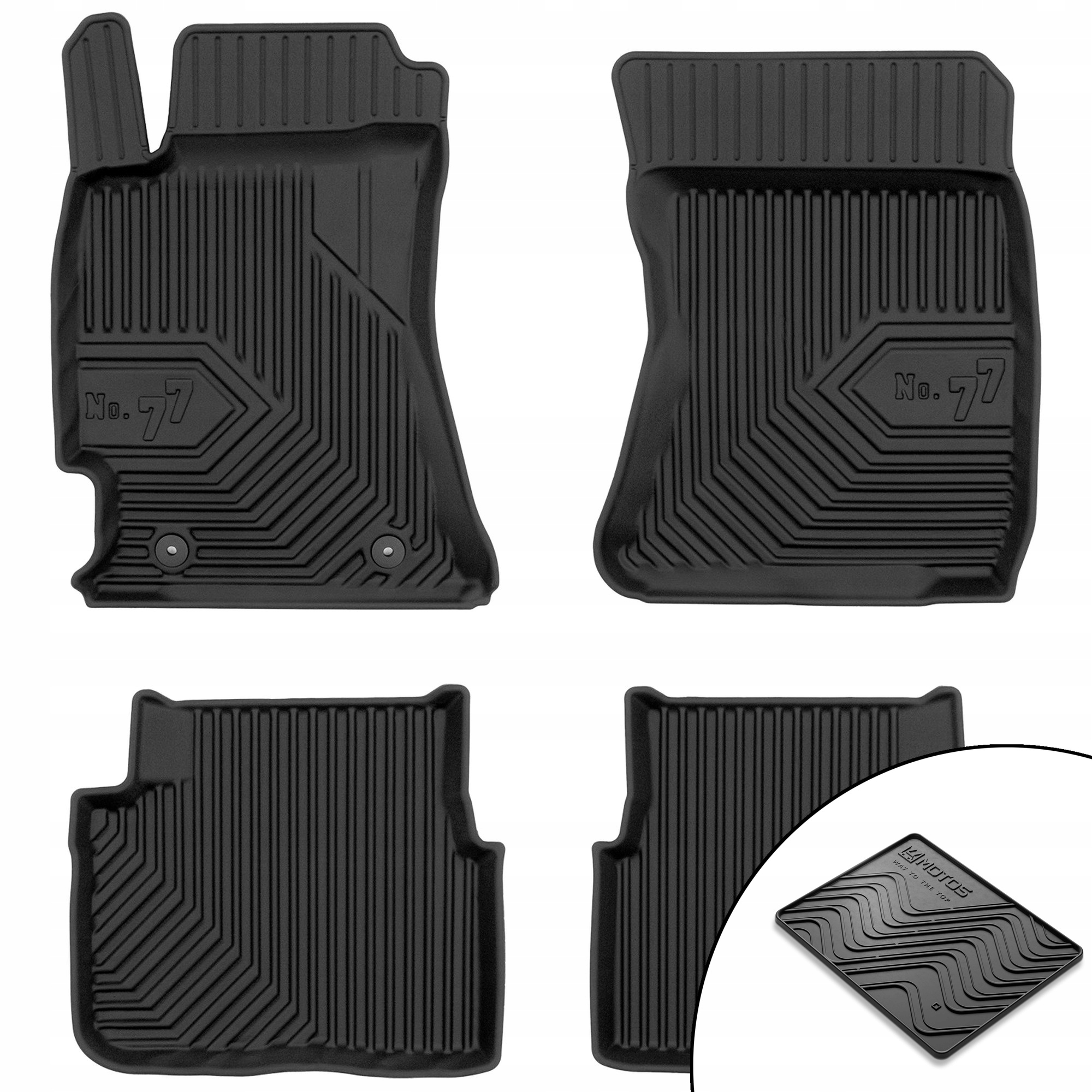 Gumové koberce č.77 pro Subaru Forester III 2008-2013 podložka bonus
